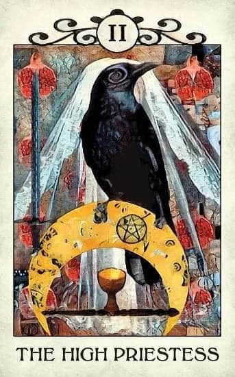 Crow Tarot 的女祭司