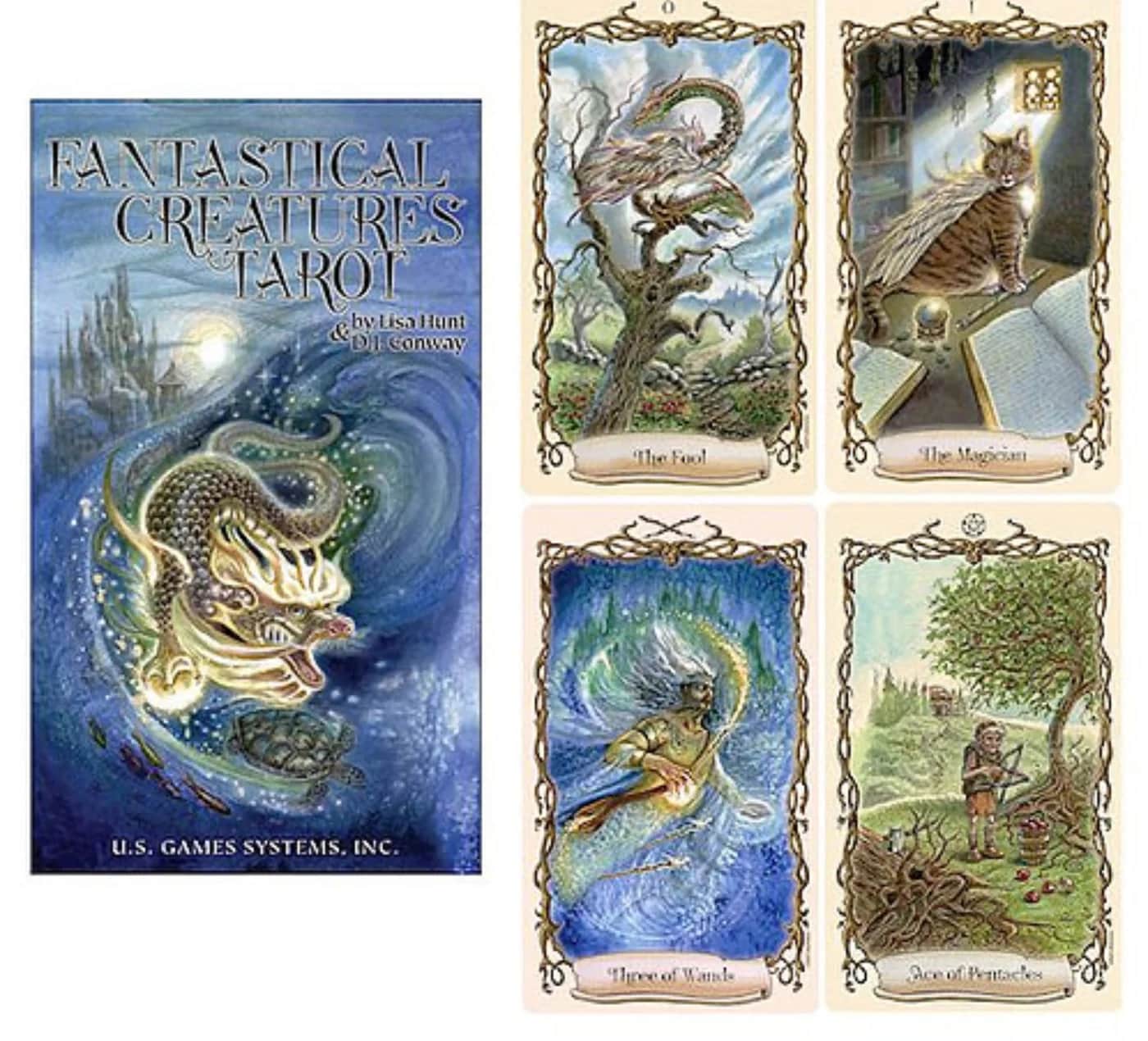 Fantastical Creatures 的盒面与四张牌