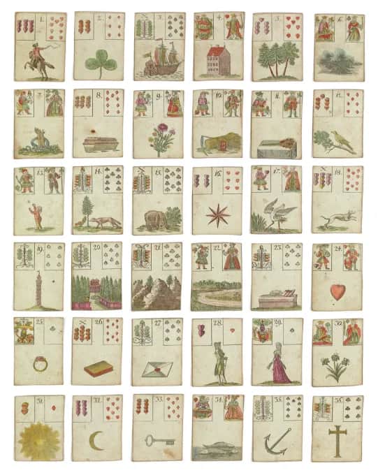 1799 年希望游戏三十六张完整图版