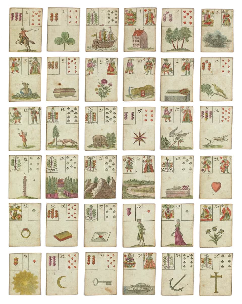1799 年希望游戏三十六张完整图版